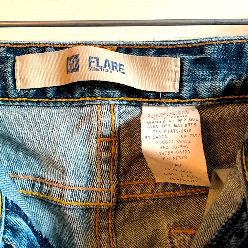 EUC! Gap 2004 Flare Stretch Denim Jeans - Picture 6 of 7